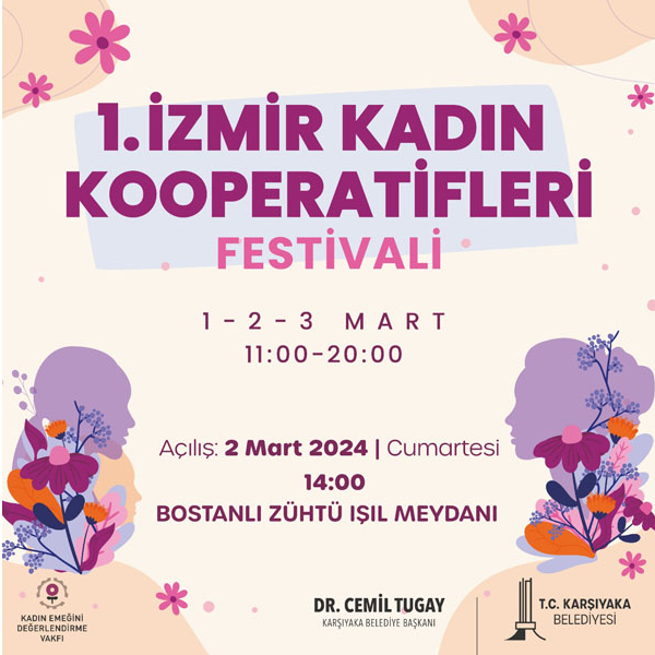 Karşıyaka “1. İzmir Kadın Kooperatifleri Festivali” ne Hazır!